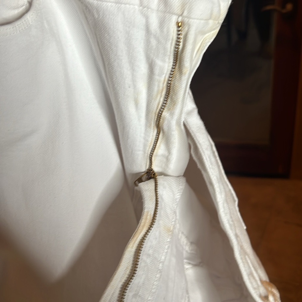 NWT Good American Good Legs Straight White Raw Hem Jeans High Rise Size 22 Plus - Picture 10 of 12